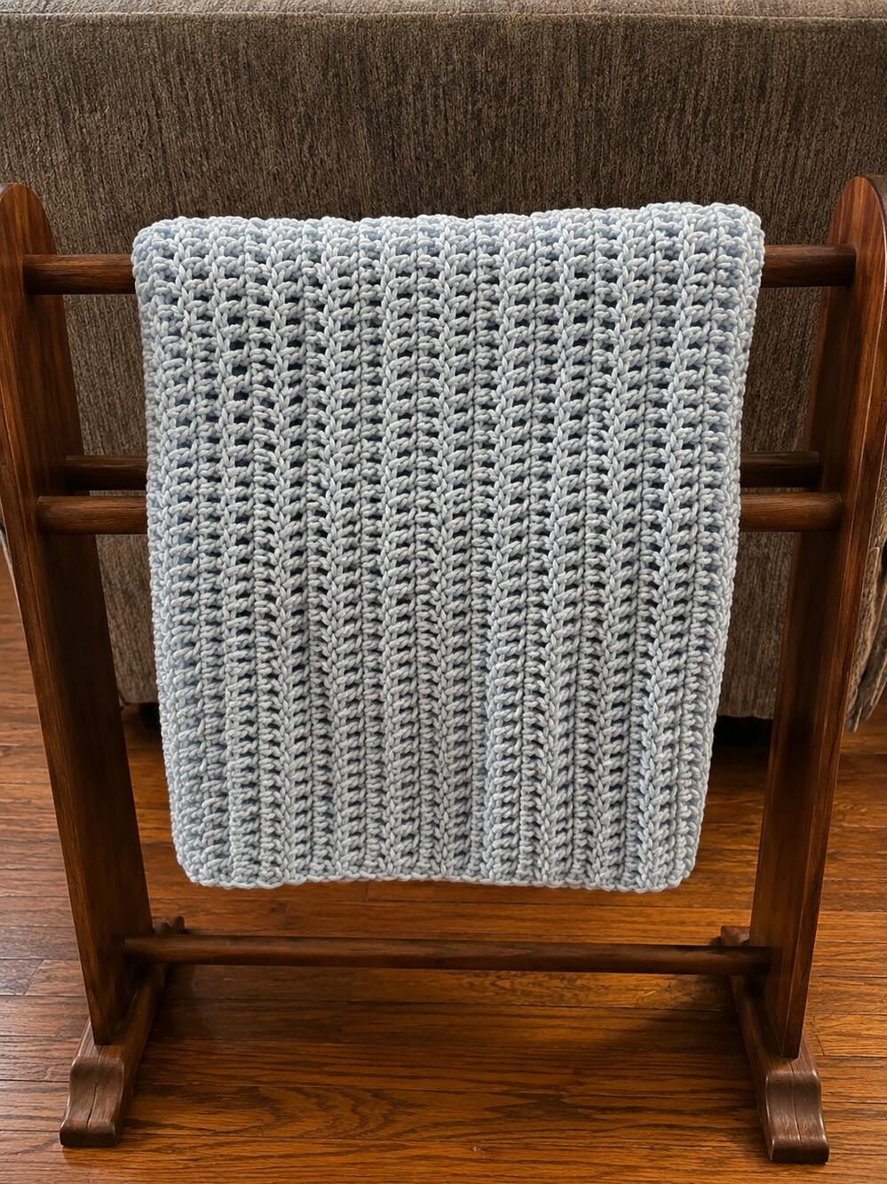 Handmade Crochet Afghan, 31X41.